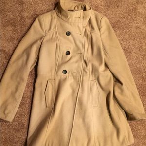 Tan Old Navy peacoat